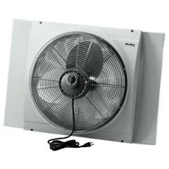 Air King 9166 26-3/4 Inch 3560 CFM Whole House Window Mounted Fan with Storm Gua