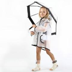 2018 Transparent Waterproof Children's Raincoat  EVA Rain Coat Girls Windproof Poncho Kindergarten Kids Baby Rainwear Rainsuit