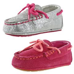 Cole Haan Grant Driver Baby Girl Suede Driving Moc Slip-On Lightweight Shoes