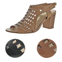 Sbicca Lightning Women's Leather Laser Cut Ankle Strap Dress Sandal Shoe