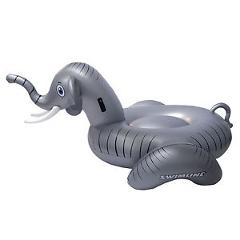 Swimline Giant Inflatable 73 Inch Elephant Ride-On Swimming Pool Float | 90711