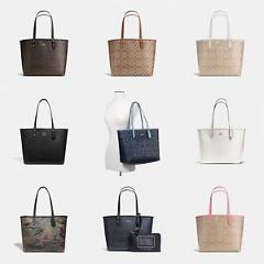 New Coach F36658 Reversible City Tote In Signature Coated Canvas NWT $350 MSRP
