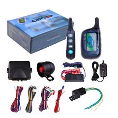 2-Way LCD Car Alarm Security System Remote Engine Start FM Fsk Pager Truck Kit