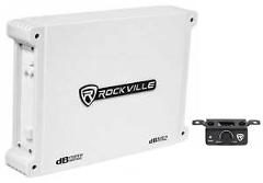 Rockville DBM12 2000w 2 Ohm Marine/Boat Mono Amplifier Amp w/Covers+Bass Remote