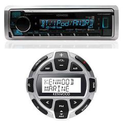 Kenwood KMR-M325BT Single DIN Marine Bluetooth USB Radio