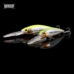 Kingdom 2019 New Suspending JERKBAIT Minnow Fishing Lure 60mm 70mm High Quality Hard Baits Good Action Wobblers Fishing lure