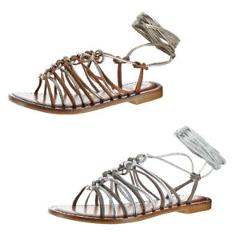 Vince Camuto Layla Women's Leather Strappy Braided Trendy Gladiator Sandal Shoes