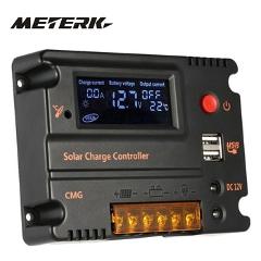 20A Solar Charge Controller Solar Panel Battery Regulator Auto Switch Solar Controller Temperature Compensation 12V/24V