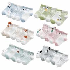 5Pairs/lot Infant Baby Socks Summer Mesh Thin Baby Socks for Girls Cotton Newborn Boy Toddler Socks Baby Clothes Accessories