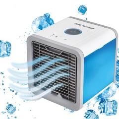 USB Mini Portable Air Conditioner Humidifier Purifier 7 Colors Light Desktop Air Cooling Fan Air Cooler Fan for Office Home