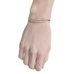 CZ by Kenneth Jay Lane Womens Gold Round Chain Bracelet Jewelry O/S BHFO 1237