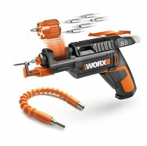 WORX WX255L.2 SD Cordless Screw Driver with Screw Holder w/ Flexible Shaft