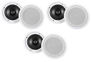 (6) Rockville HC85 8" Inch 700 Watt In-Ceiling Home Theater Speakers 8 Ohm