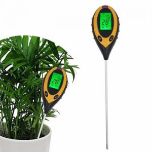 3/4 in 1 Soil Ph Meter Soil Tester PH Moisture Meter Temperature Sunlight Intensity Measurement Analysis Acidity Alkali 40%Off