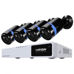 H.VIEW Security Camera System 8ch CCTV System 4 1080P CCTV Camera Video Surveillance Kit 8ch DVR Video Surveillance Outdoor