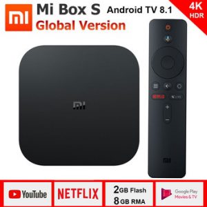 Xiaomi Mi Box S 4K TV Box Cortex-A53 Quad Core 64 bit Mali-450 1000Mbp Android 8.1 2GB+8GB HDMI2.0 2.4G/5.8G WiFi BT4.2 Latest