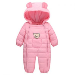 LONSANT Rompers Baby Winter Pockets Hooded Baby Boy Clothes Dos Desenhos Animados Menina Infantil Children'S Winter Rompers N30