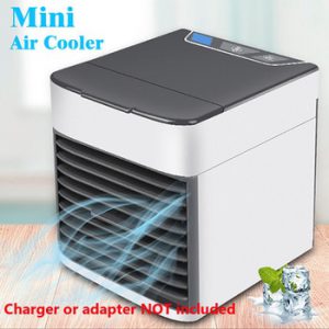 Portable Mini Air Cooler Arctic Air Conditioner Conditioning LED Light Humidifier Purifies Air Cooling Fan for Home Office