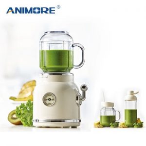 ANIMORE Juice Blender Retro Fruit Juicer Baby Food Milkshake Mixer Multifunction Juice Maker Machine Portable Fruit Mixer