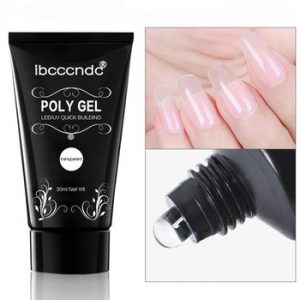 30g Polygel Nail Acrylic Poly Gel Pink White Clear Crystal UV LED Builder Gel Tips Enhancement Slip Solution Quick Extension Gel