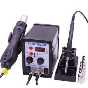 PJLSW 8586 700W ESD Soldering Station LED Digital Solder Iron Desoldering Station BGA Rework Solder Station Hot Air Gun Welder