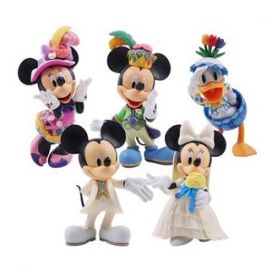 10-13cm Disney Action Figure Mickey Mouse Minnie Princess Donald Duck Kawaii Doll Birthday Present Children Toy Collection Boy