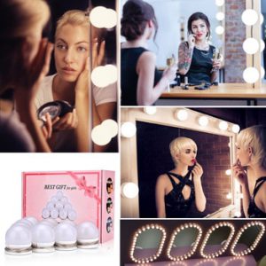 Hollywood LED Makeup Mirror Light Bulb 30 Kind of Brightness Vanity Light Strip Wall Lamp Desktop Table Dressing Room Bathroom