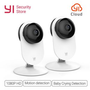 YI 1080p Home Camera Wireless IP Security Surveillance System WIFI cam CCTV YI Cloud Available camera owl (US/EU Edition) White