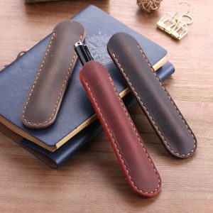 Handmade Genuine Leather Pencil Bag