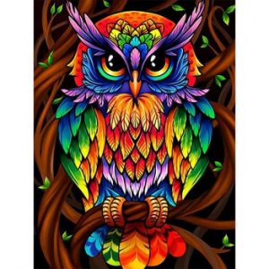 HUACAN Diamond Painting Full Square New Arrival Animals Diamond Embroidery Sale Owl Pictures With Rhinestones Home Decoration