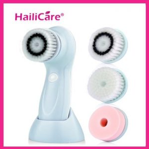 3Heads/Set Multifunctional Electric Face Cleanser USB Rechargeable Facial Washing Cleaning Brush Machine Face Skin Care Tools