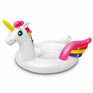 Intex 57266EP Adult Inflatable Unicorn Party Island Pool Lounger Float