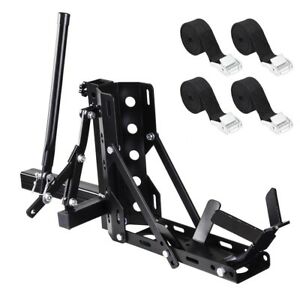 800lb Motorcycle Scooter Carrier 2" Tow Receiver Trailer Hauler Hitch Mount Rack