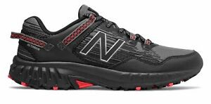 New Balance Men's 410V6 Trail Shoes Black With Grey & Red