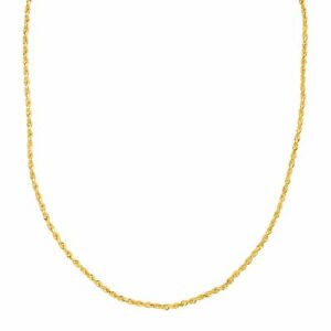 Eternity Gold 18-Inch Glitter Rope Chain in 14K Gold