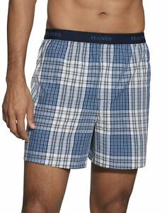 Hanes 5 Pack Boxer Brief Classics Mens TAGLESS Comfort Flex Waistband Underwear