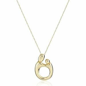 Eternity Gold Mother & Child Pendant in 10K Gold