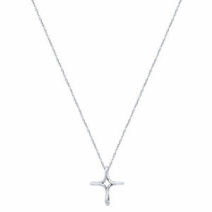 Tiffany & Co Platinum Infinity Cross Pendant Necklace