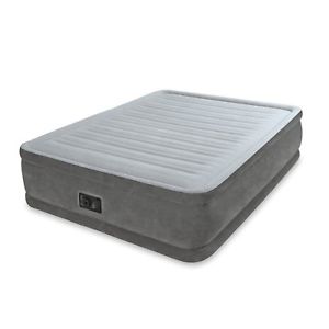 Intex Queen Comfort Plush Elevated Mattress Air bed with Built-In Pump