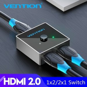 Vention HDMI Switch Bi-Direction 2.0 HDMI Splitter 1x2/2x1 Adapter 2 in 1 out Converter for PS4 Pro/4/3 TV Box HDMI 4K Switcher