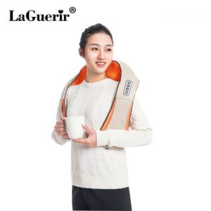 LaGuerir Home Car U Shape Electrical Shiatsu Back Neck Shoulder Body Massager Infrared Heated Kneading Car/Home Massagem