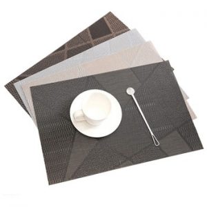 ONEUP 4pcs/lot Europe Style Placemat Waterproof Decoration Mat Heat-resistant Tablemat Dishes Coaster Tableware Mat For Table