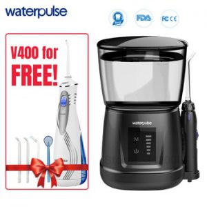 Waterpulse V700P 10pcs Jet Tips Water Flosser 1000ml Capacity Oral Irrigator Traveler Portable Dental Oral Flosser