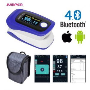 Finger Bluetooth Pulse Oximeter Fingertip Oximetro de dedo Blood Oxygen Saturation Oximetro Pulsioximetro for Health Care