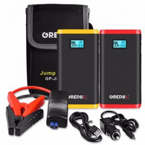 9000mAh Car Jump Starter 500A Vehicle Emergency Battery Car 12V External Car Battery Booster Starter Multi-function Power Bank