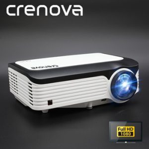 CRENOVA Newest Video Projector With Full HD 1080p Native Resolution For Home Cinema Movie Android Projector With Android 7.1.2