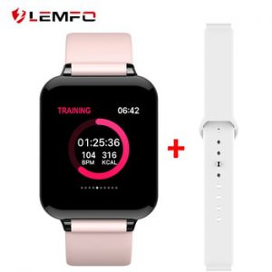 LEMFO Smart Watch Blood Pressure Heart Rate Monitor IP67 Waterproof Sport Fitness Trakcer Watch Men Women Smartwatch