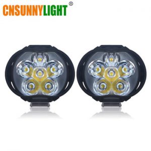 CNSUNNYLIGHT Super Bright 1000Lm Motorcycles LED Headlight Lamp Scooters Spotlight 6500K White Working Car Fog Spot Light 9-85V