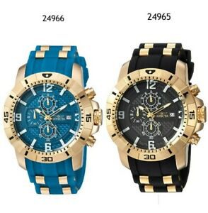 Invicta Men's Pro Diver Quartz Watch with Stainless-Steel & Silicone Blue/Black