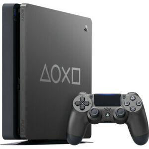 PlayStation 4 Slim 1TB Days of Play Limited Edition Console Steel Gray - PS4 Con